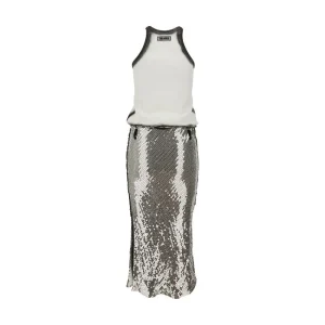 Outlet Jersey and sequins midi dress Dresses
