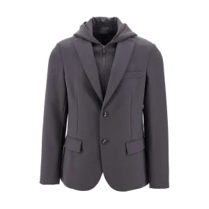 Online Jersey blazer with removable insert Jackets