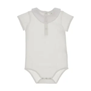 Fashion Jersey bodysuit with collar Kids Clothing