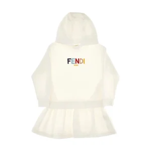 New Jersey mini dress with logo embroidery Kids Clothing