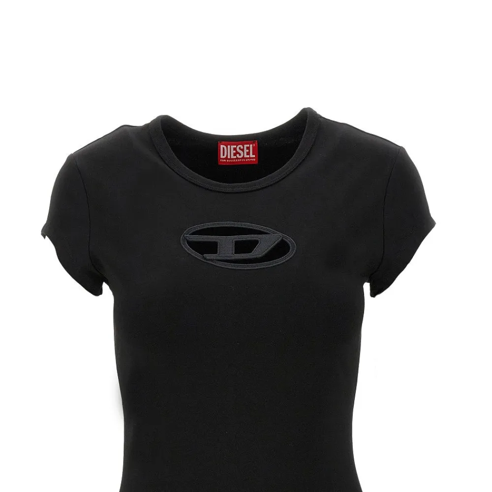 jersey_mini_dress_with_ov_1.webp Clearance Jersey mini dress with Oval D inlay Dresses
