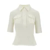 Clearance Jersey polo shirt with patch pockets Tops