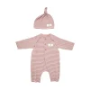 Fashion Jersey romper suit with matching hat Kids Clothing