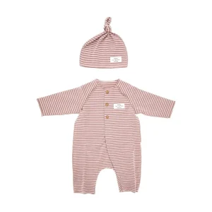 Fashion Jersey romper suit with matching hat Kids Clothing
