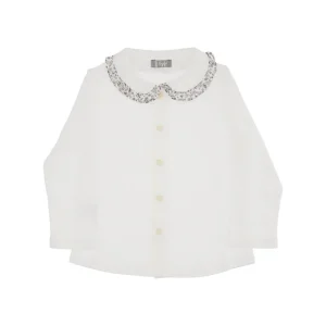 Online Jersey shirt with floral ruffle Kids Clothing