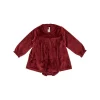 Fashion Jingle' velvet romper dress Kids Clothing