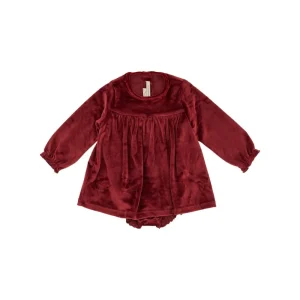 Fashion Jingle' velvet romper dress Kids Clothing