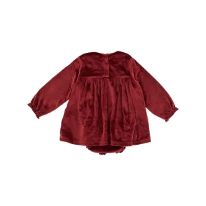 Fashion Jingle' velvet romper dress Kids Clothing