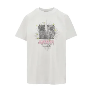 Sale Kittens print organic cotton T-shirt Tops