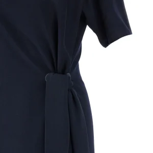 Best Knee-kength dress with side knot Dresses
