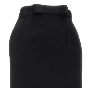 Sale Knee-length skirt with side split Skirts