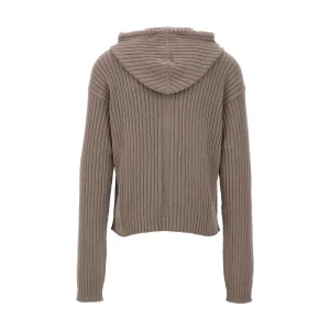 Fashion Knitted full-zip hoodie Knitwear