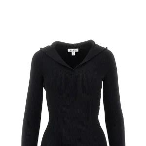 Outlet Knitted hooded long dress Dresses