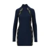Best Knitted mini dress with lace details Dresses