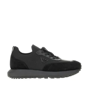 Outlet Knitted sneakers with suede details Sneakers