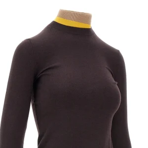 Fashion Layering effect knitted mini dress Knitwear