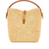 Outlet LE 37' woven raffia bucket bag Shoulder Bags