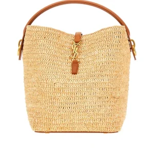 Outlet LE 37' woven raffia bucket bag Shoulder Bags