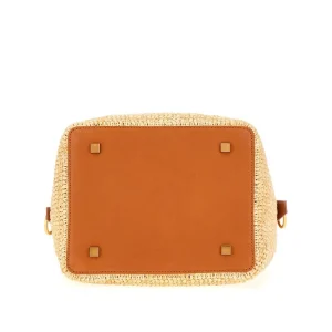 Outlet LE 37' woven raffia bucket bag Shoulder Bags