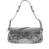 Hot Le Cagole' S metallized Arena leather bag Shoulder Bags