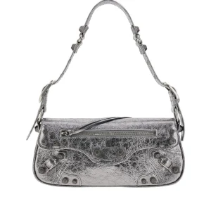 Hot Le Cagole' S metallized Arena leather bag Shoulder Bags