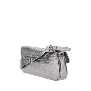 Hot Le Cagole' S metallized Arena leather bag Shoulder Bags