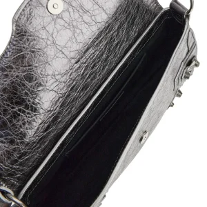 Hot Le Cagole' S metallized Arena leather bag Shoulder Bags