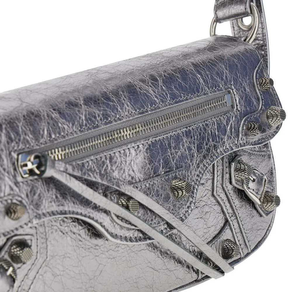 le_cagole_s_metallized_ar_3.webp Hot Le Cagole' S metallized Arena leather bag Shoulder Bags