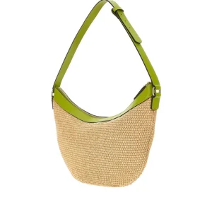 Discount Leather and raffia 'Maxi Lula' bag Shoulder Bags