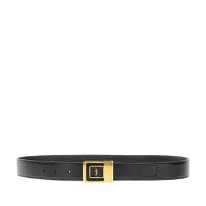 New Leather belt with 'La 66' buckle Belts
