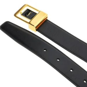 New Leather belt with 'La 66' buckle Belts