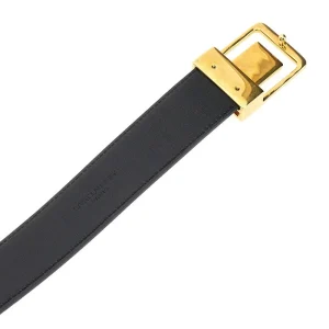 New Leather belt with 'La 66' buckle Belts