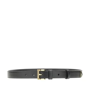 Fashion Leather belt with triangle logo Belts