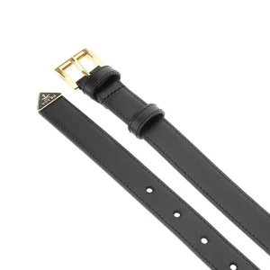 Fashion Leather belt with triangle logo Belts