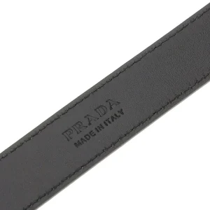 Fashion Leather belt with triangle logo Belts