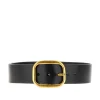 Hot Leather belt with vintage buckle Belts