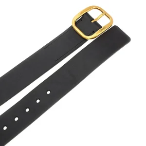 Hot Leather belt with vintage buckle Belts