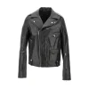 Outlet Leather biker jacket Outerwear