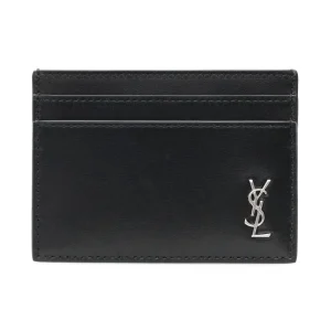 Sale Leather cardholder with monogram detail Key Holders
