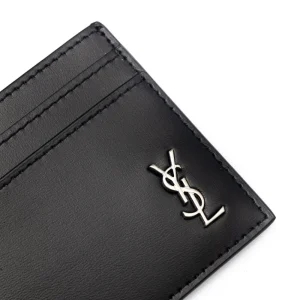 Sale Leather cardholder with monogram detail Key Holders
