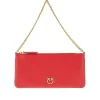 Fashion Leather flat pouch with chain Shoulder Bags