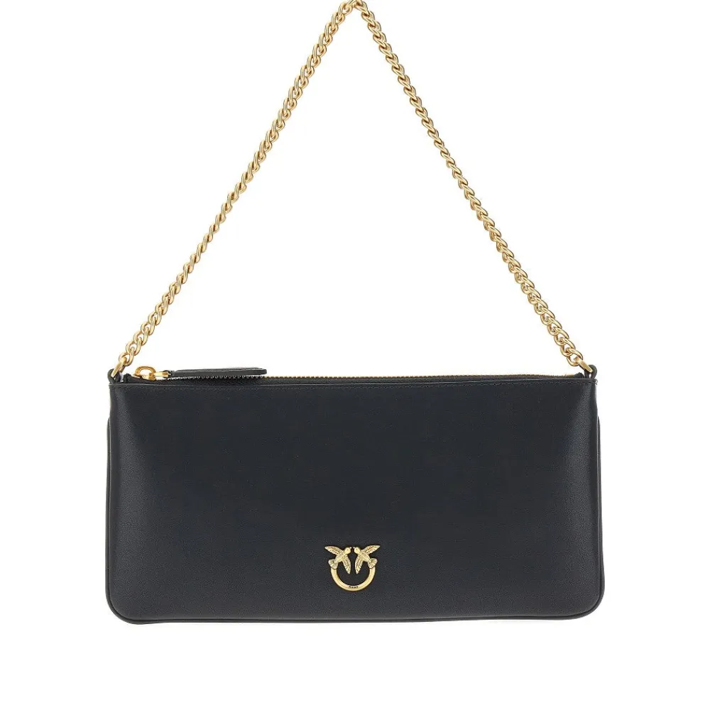 leather_flat_pouch_with_c_0-2.webp Fashion Leather flat pouch with chain Shoulder Bags