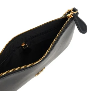 Fashion Leather flat pouch with chain Shoulder Bags