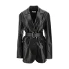 Discount Leather jacket with belt Jackets