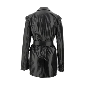 Discount Leather jacket with belt Jackets