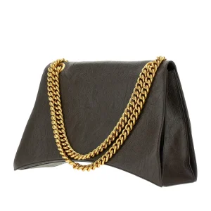 Outlet Leather large 'Crush' bag with chain Shoulder Bags
