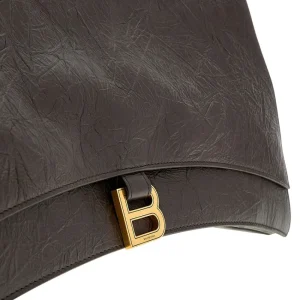 Outlet Leather large 'Crush' bag with chain Shoulder Bags