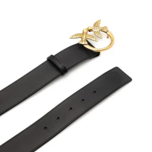 Outlet Leather Love Birds high-rise belt Belts