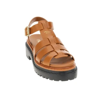 Discount Leather sandals with lug sole Sandals