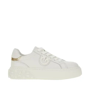 Clearance Leather sneakers with Love Birds detail Sneakers